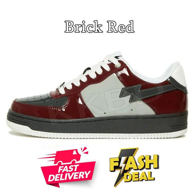 Fashion Designer Casual Shoes for Men Women Sk8 Sta Low Sneakers White Silver Brown Ivory Black Camo Purple Orange Brown Beige Navy Camouflage Platform Trainers