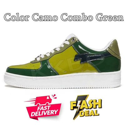 Fashion Designer Casual Shoes for Men Women Sk8 Sta Low Sneakers White Silver Brown Ivory Black Camo Purple Orange Brown Beige Navy Camouflage Platform Trainers