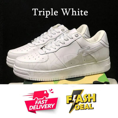 Fashion Designer Casual Shoes for Men Women Sk8 Sta Low Sneakers White Silver Brown Ivory Black Camo Purple Orange Brown Beige Navy Camouflage Platform Trainers