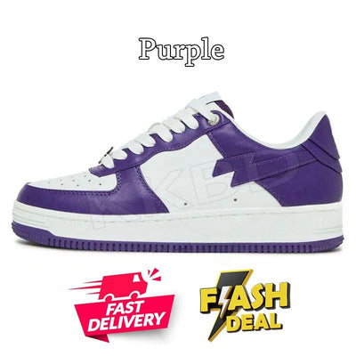 Fashion Designer Casual Shoes for Men Women Sk8 Sta Low Sneakers White Silver Brown Ivory Black Camo Purple Orange Brown Beige Navy Camouflage Platform Trainers