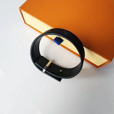 Brand Designer Leather Bracelets High-End Luxury Men'S and Women'S Bracelets Fashion Unisex Jewelry with Box