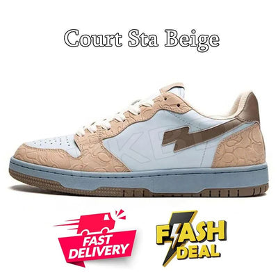 Fashion Designer Casual Shoes for Men Women Sk8 Sta Low Sneakers White Silver Brown Ivory Black Camo Purple Orange Brown Beige Navy Camouflage Platform Trainers