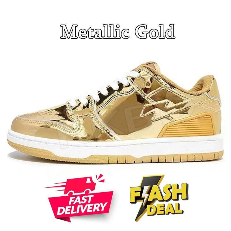 Fashion Designer Casual Shoes for Men Women Sk8 Sta Low Sneakers White Silver Brown Ivory Black Camo Purple Orange Brown Beige Navy Camouflage Platform Trainers
