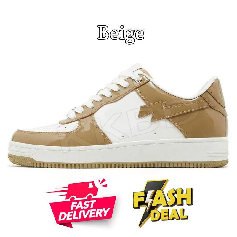 Fashion Designer Casual Shoes for Men Women Sk8 Sta Low Sneakers White Silver Brown Ivory Black Camo Purple Orange Brown Beige Navy Camouflage Platform Trainers