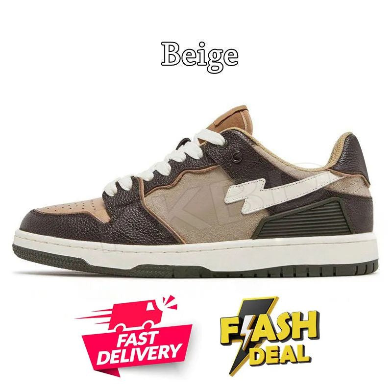 Fashion Designer Casual Shoes for Men Women Sk8 Sta Low Sneakers White Silver Brown Ivory Black Camo Purple Orange Brown Beige Navy Camouflage Platform Trainers