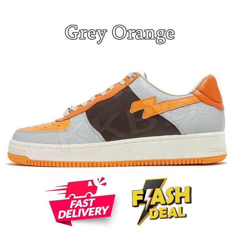 Fashion Designer Casual Shoes for Men Women Sk8 Sta Low Sneakers White Silver Brown Ivory Black Camo Purple Orange Brown Beige Navy Camouflage Platform Trainers