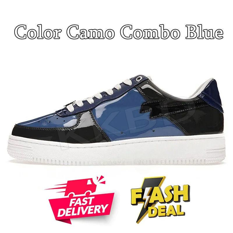 Fashion Designer Casual Shoes for Men Women Sk8 Sta Low Sneakers White Silver Brown Ivory Black Camo Purple Orange Brown Beige Navy Camouflage Platform Trainers