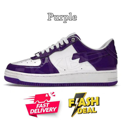 Fashion Designer Casual Shoes for Men Women Sk8 Sta Low Sneakers White Silver Brown Ivory Black Camo Purple Orange Brown Beige Navy Camouflage Platform Trainers