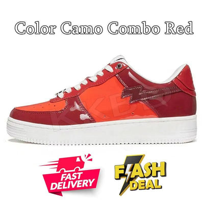 Fashion Designer Casual Shoes for Men Women Sk8 Sta Low Sneakers White Silver Brown Ivory Black Camo Purple Orange Brown Beige Navy Camouflage Platform Trainers