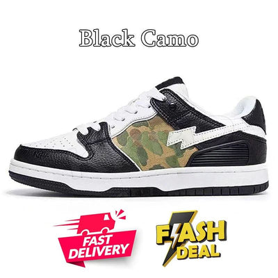Fashion Designer Casual Shoes for Men Women Sk8 Sta Low Sneakers White Silver Brown Ivory Black Camo Purple Orange Brown Beige Navy Camouflage Platform Trainers