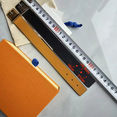 Brand Designer Leather Bracelets High-End Luxury Men'S and Women'S Bracelets Fashion Unisex Jewelry with Box