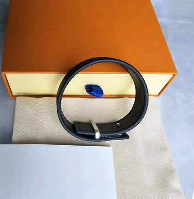 Brand Designer Leather Bracelets High-End Luxury Men'S and Women'S Bracelets Fashion Unisex Jewelry with Box